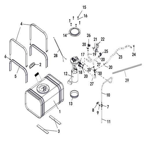 T-BOSS 560 FUEL TANK, STEEL