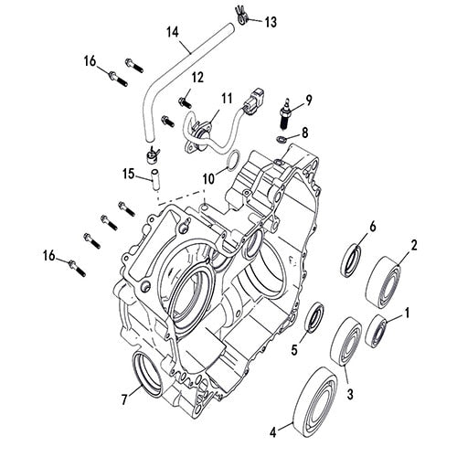 T-BOSS 560 RIGHT CRANKCASE