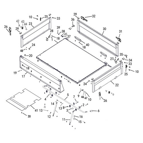 T-BOSS 560 Removable iron cargo tank assembly(Add long)