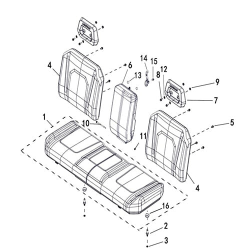 T-BOSS 560 SEAT ASSY