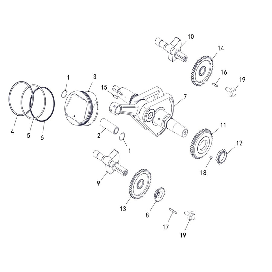 T-BOSS 750 CRANKSHAFT COMP