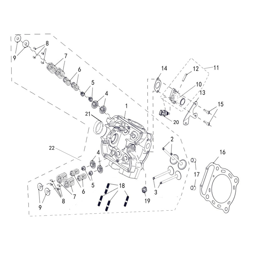 T-BOSS 750 CYLINDER HEAD