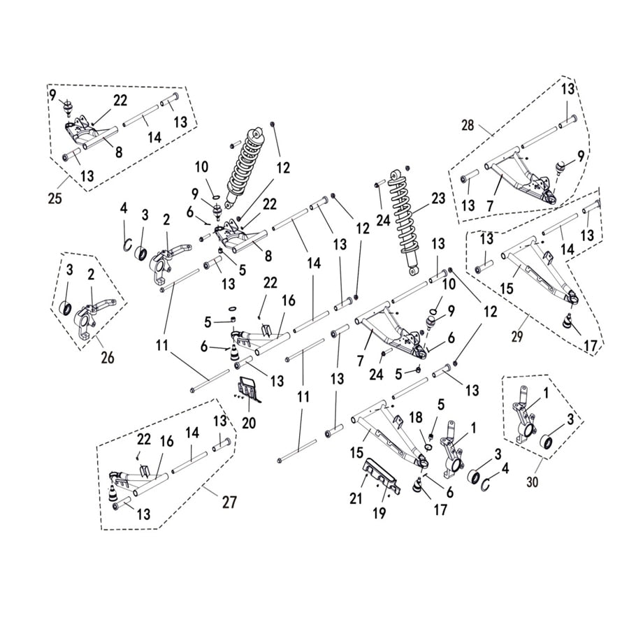 T-BOSS 750 FRONT SUSPENSION
