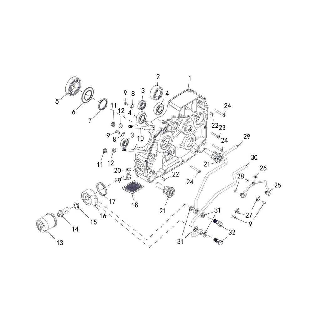 T-BOSS 750 LEFT CRANKCASE