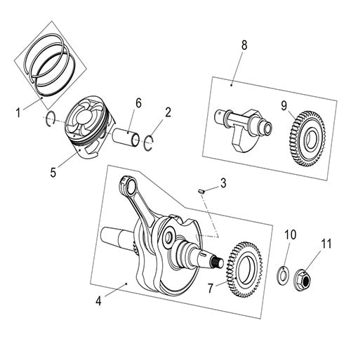 T-BOSS 760 CRANKSHAFT COMP