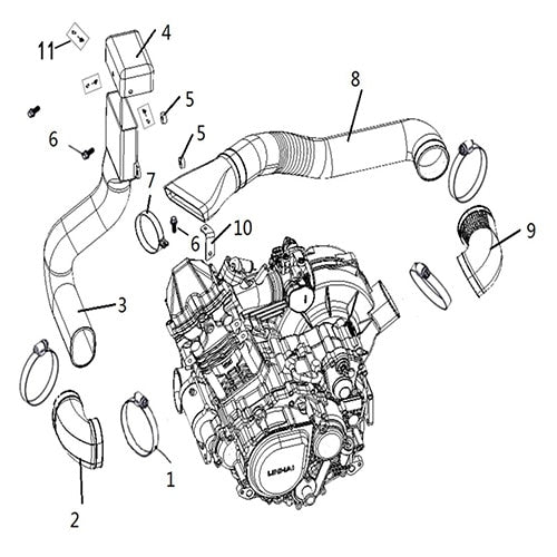 T-BOSS 760 CVT AIR SHROUD