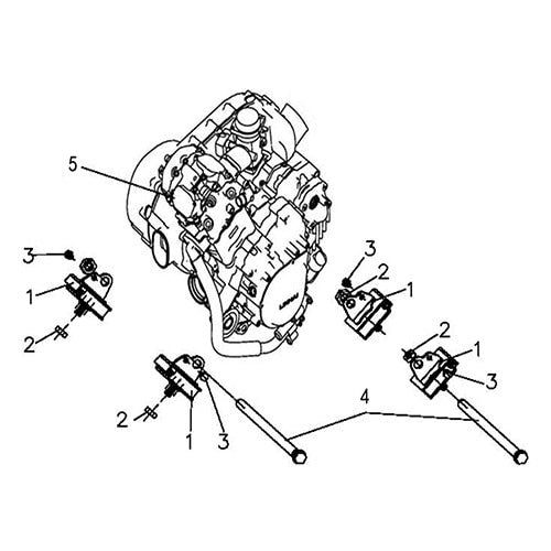 T-BOSS 760 ENGINE ASSY