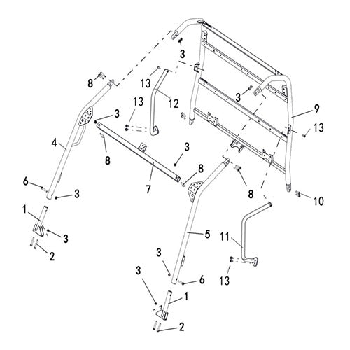 T-BOSS 760 FRAME ROOF