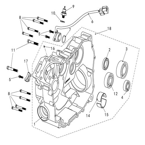 T-BOSS 760 RIGHT CRANKCASE