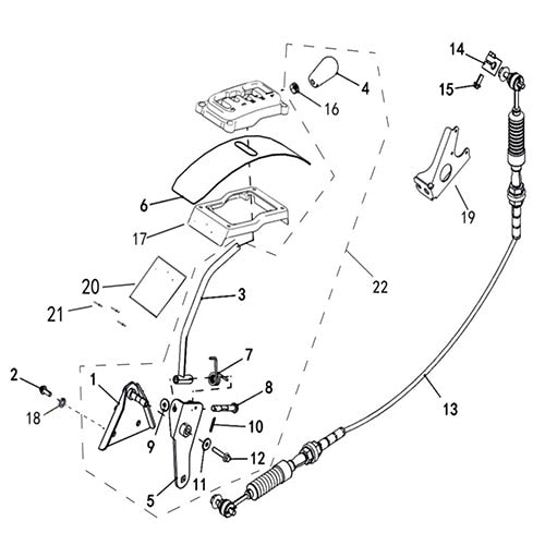 T-BOSS 760 SHIFT ROD