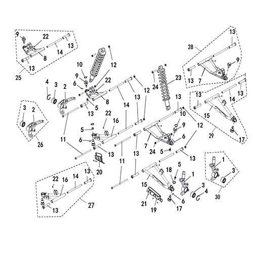 T-BOSS 760 SHOCK ABSORBER FRONT