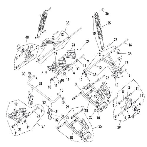 T-BOSS 760 SHOCK ABSORBER REAR