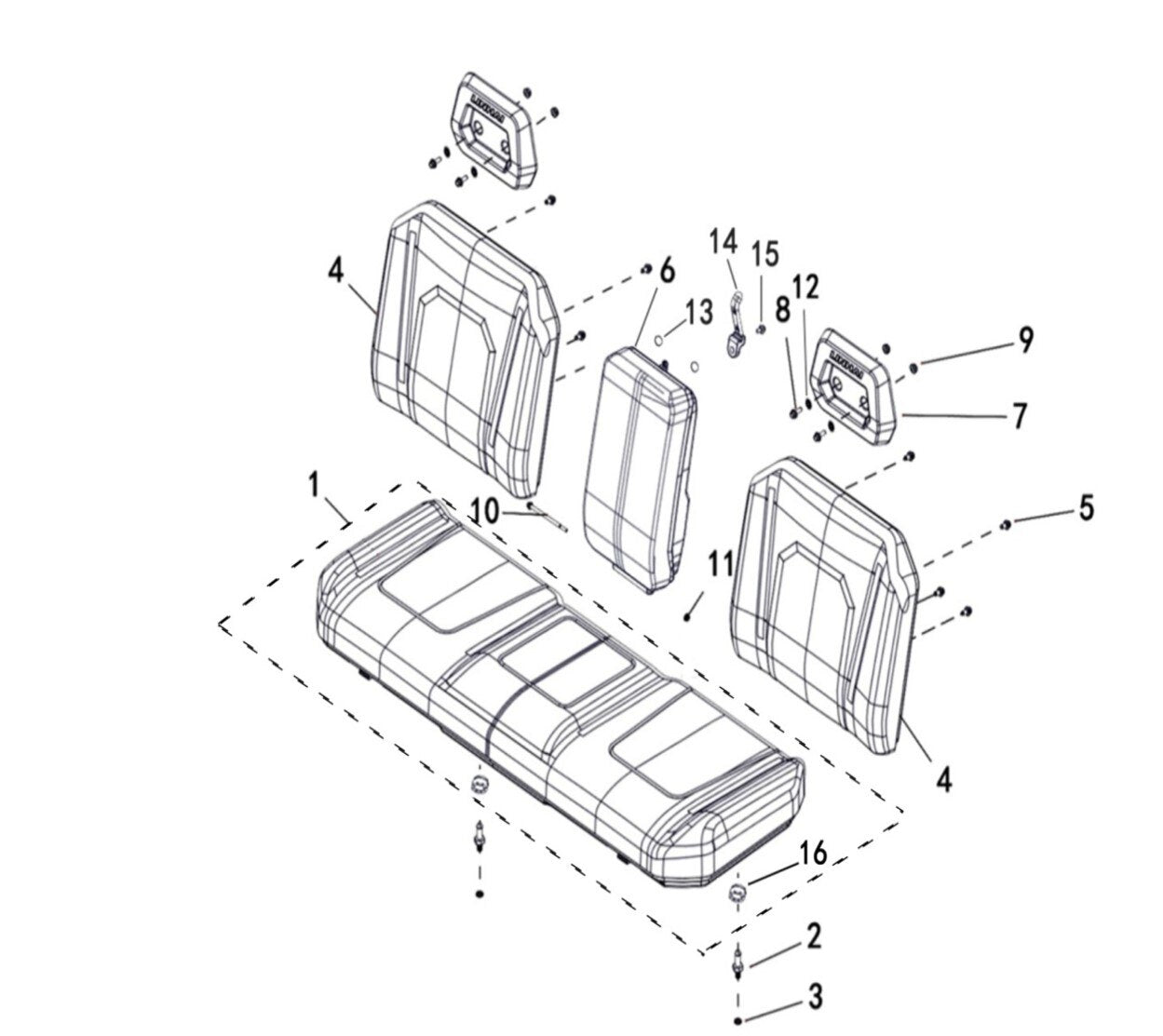 T-BOSS 760 SEAT ASSY