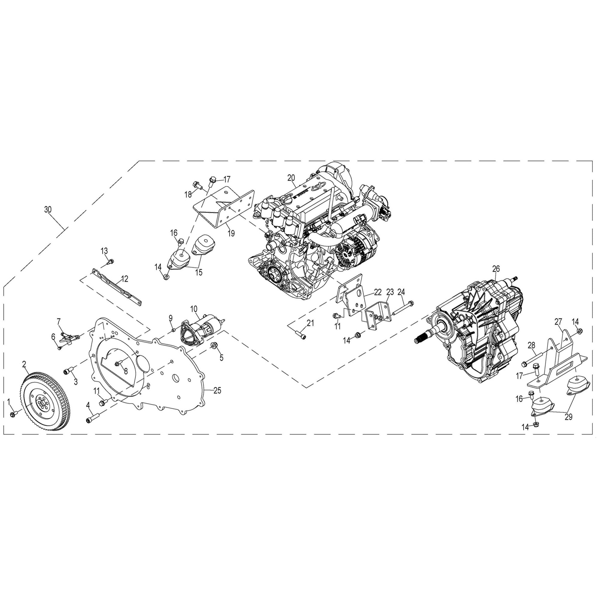 T-BOSS 900 ENGINE & TRANSMISSION
