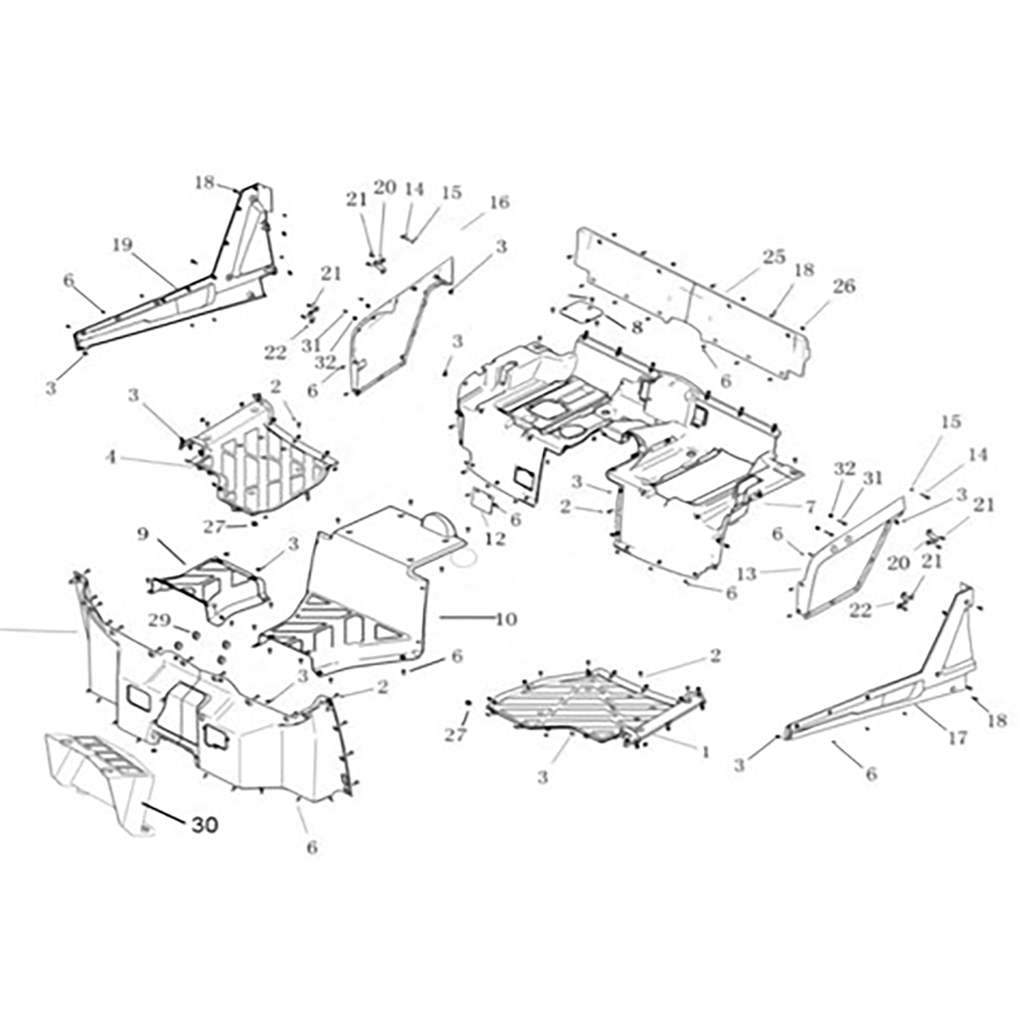 T-BOSS 900 REAR FENDER 1