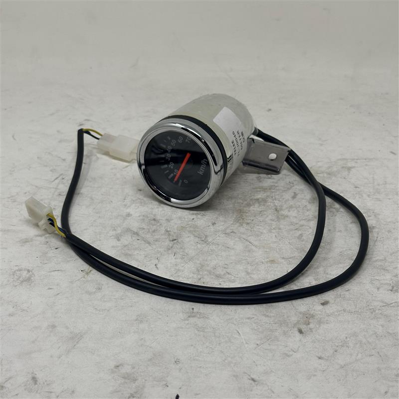 TL-J0046 Analog Speedometer Gauge (Chrome Housing, Cable Driven)