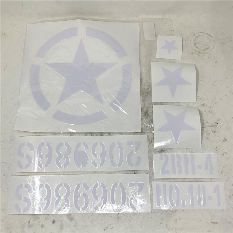 TL-J0079 Massimo Logo Decal and Number Sticker Set