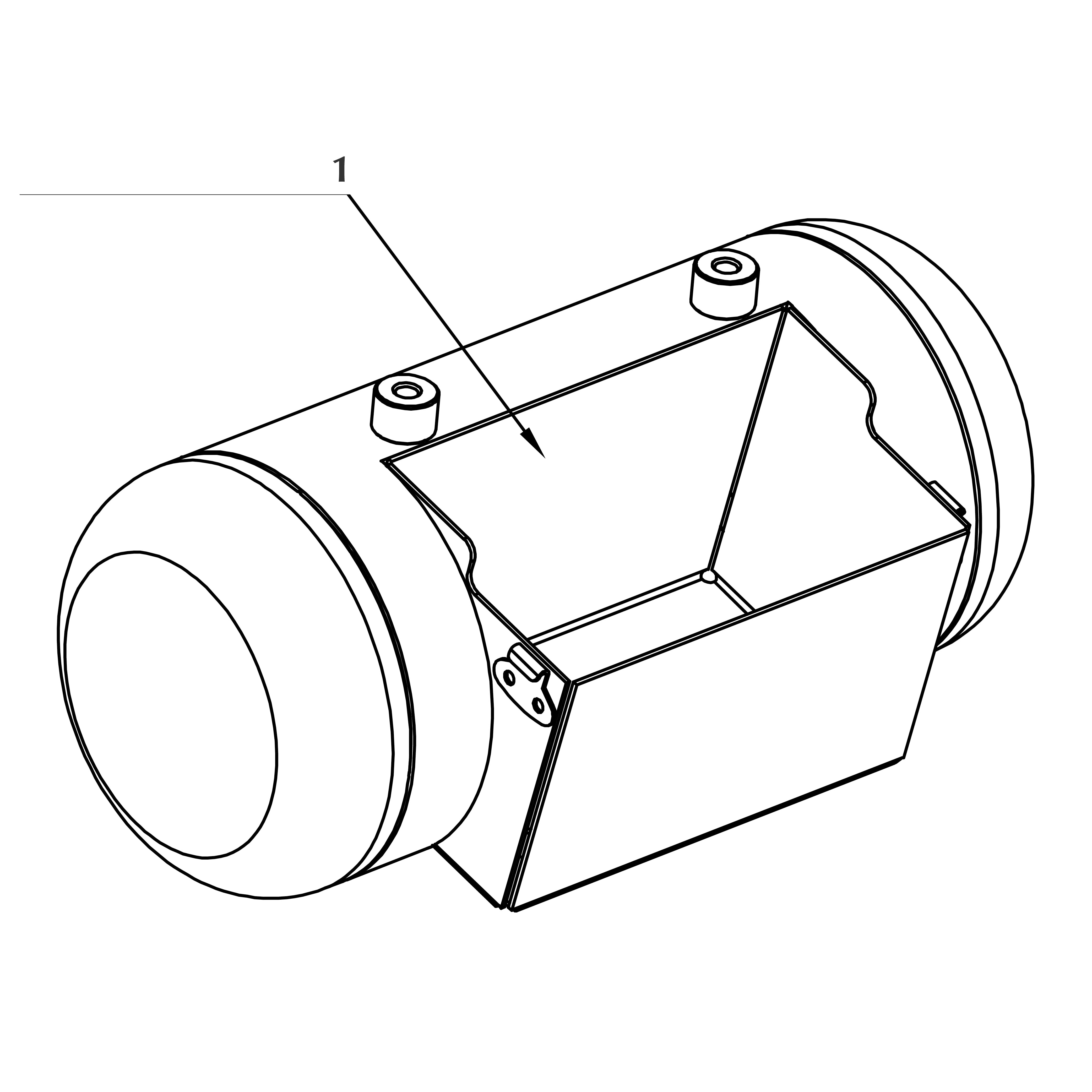VOGER PARTS - Carrying case weld Assy