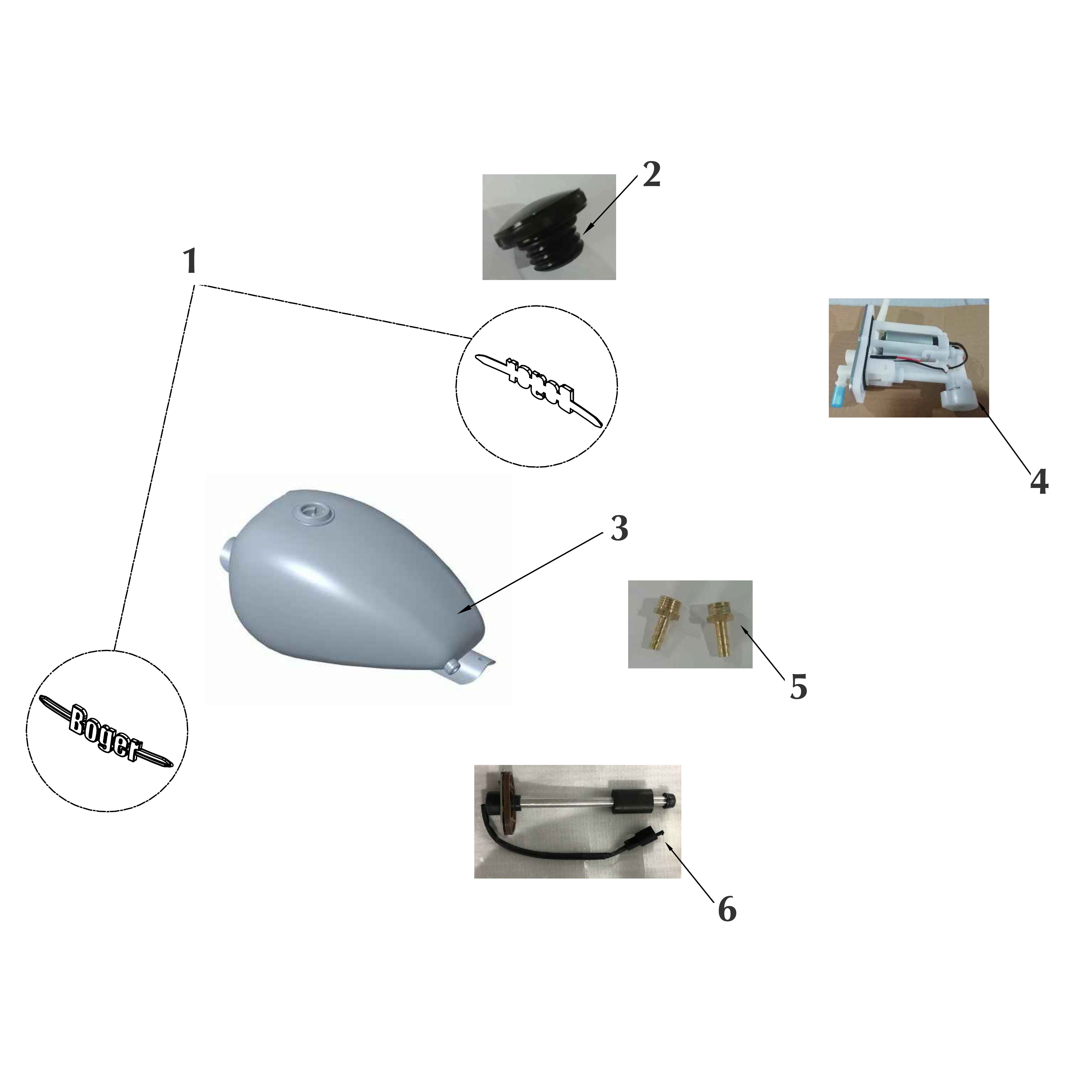 VOGER PARTS - Fuel tank Assy
