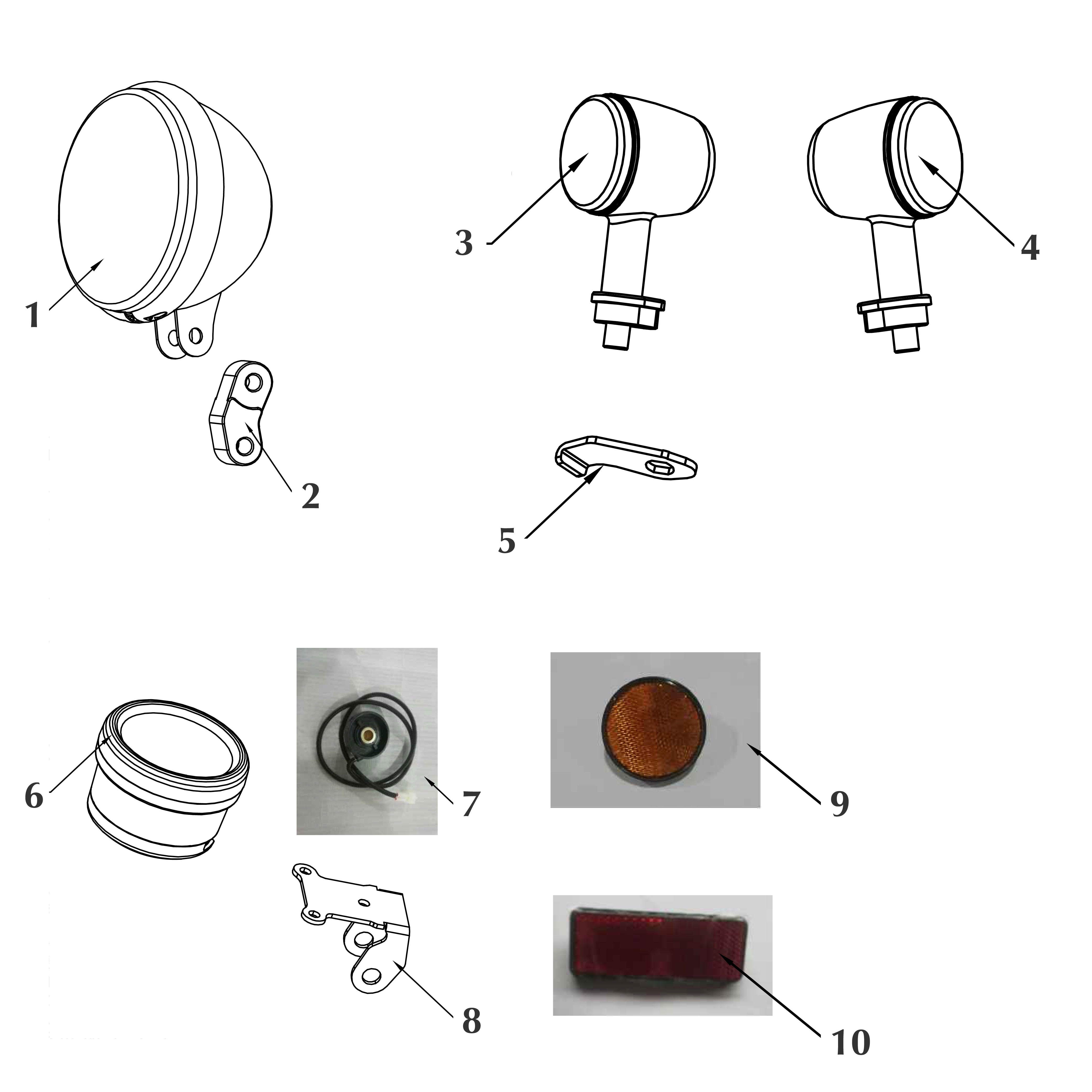 VOGER PARTS - Instrument & Lamp