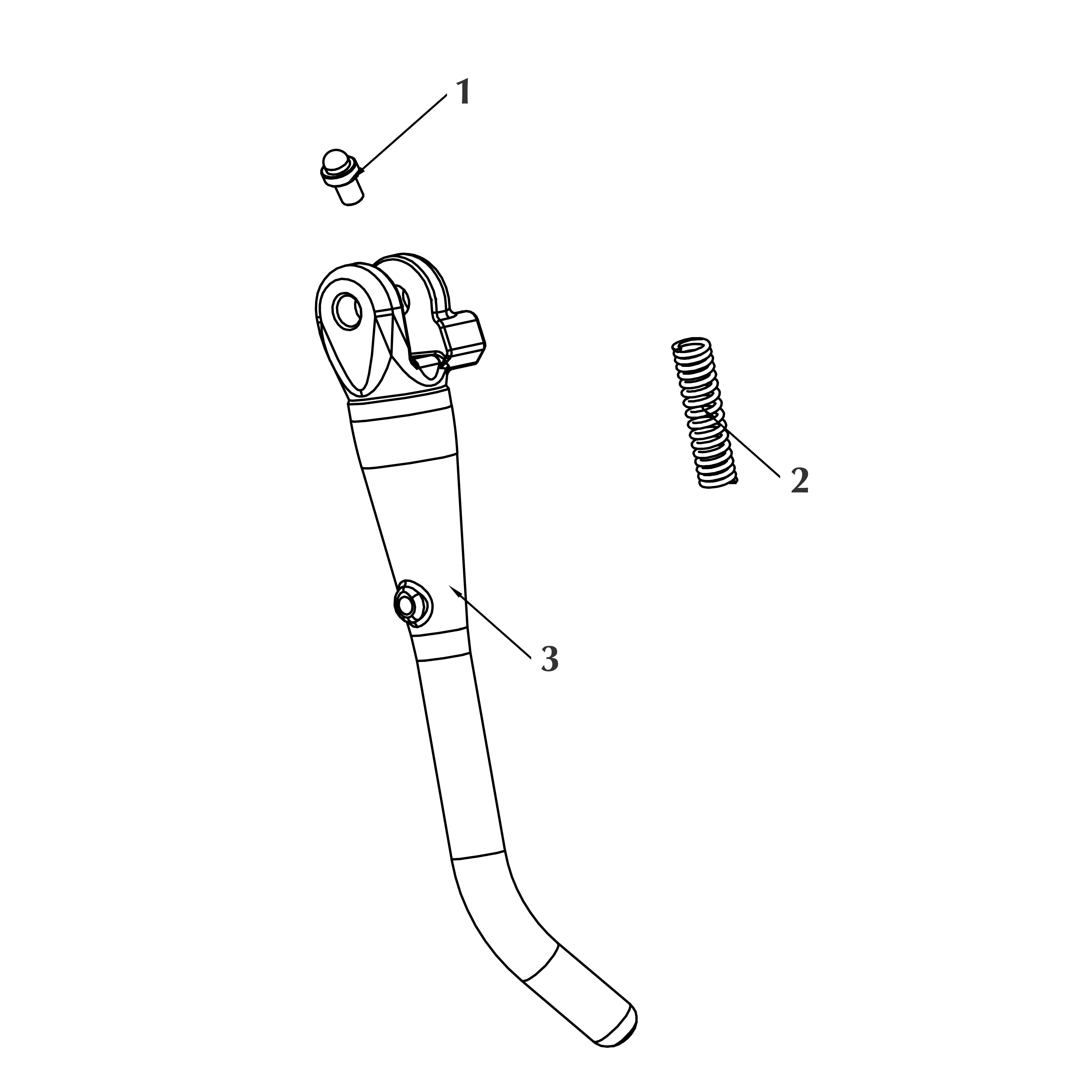 VOGER PARTS - Kick stand Assy