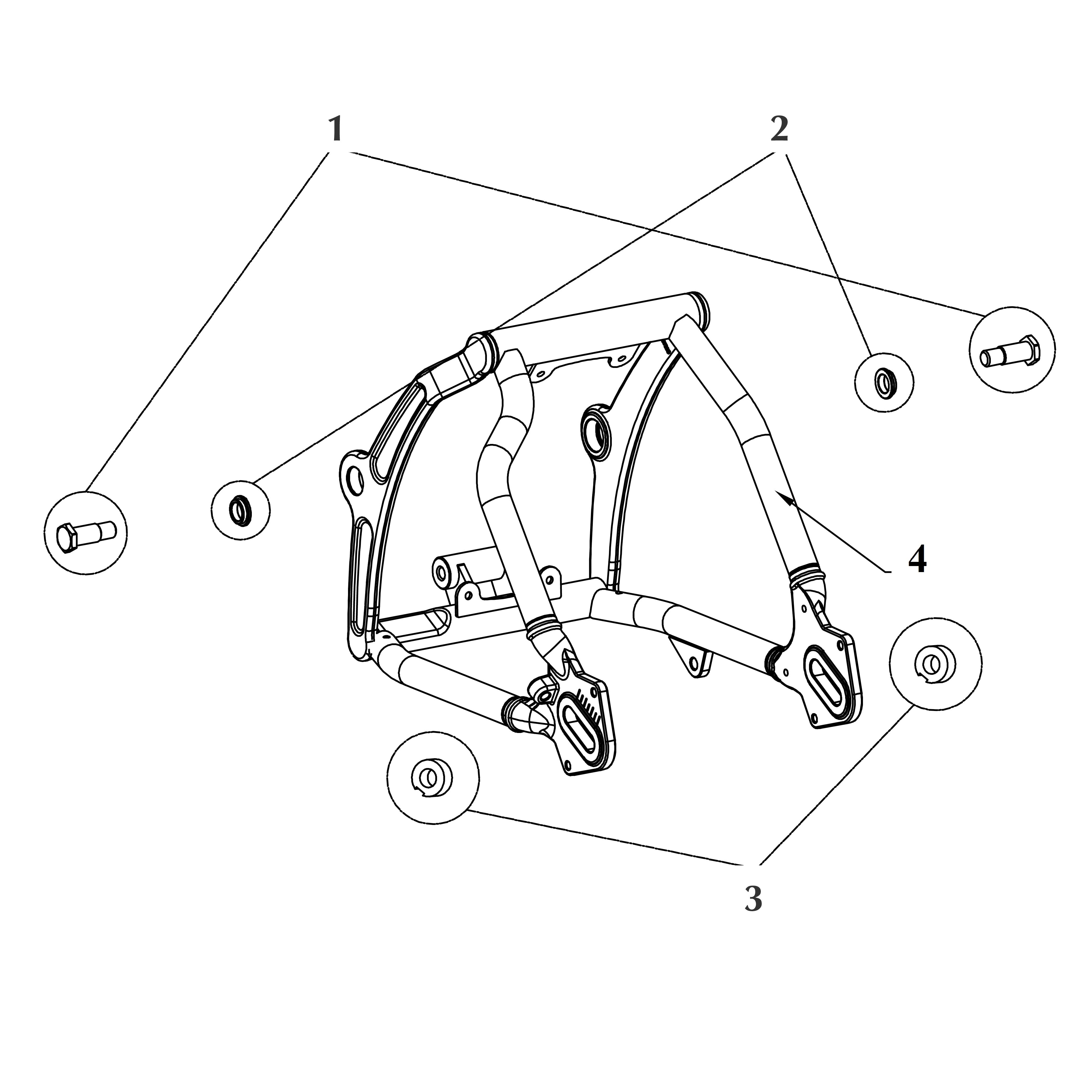 VOGER PARTS - Swing arm assy