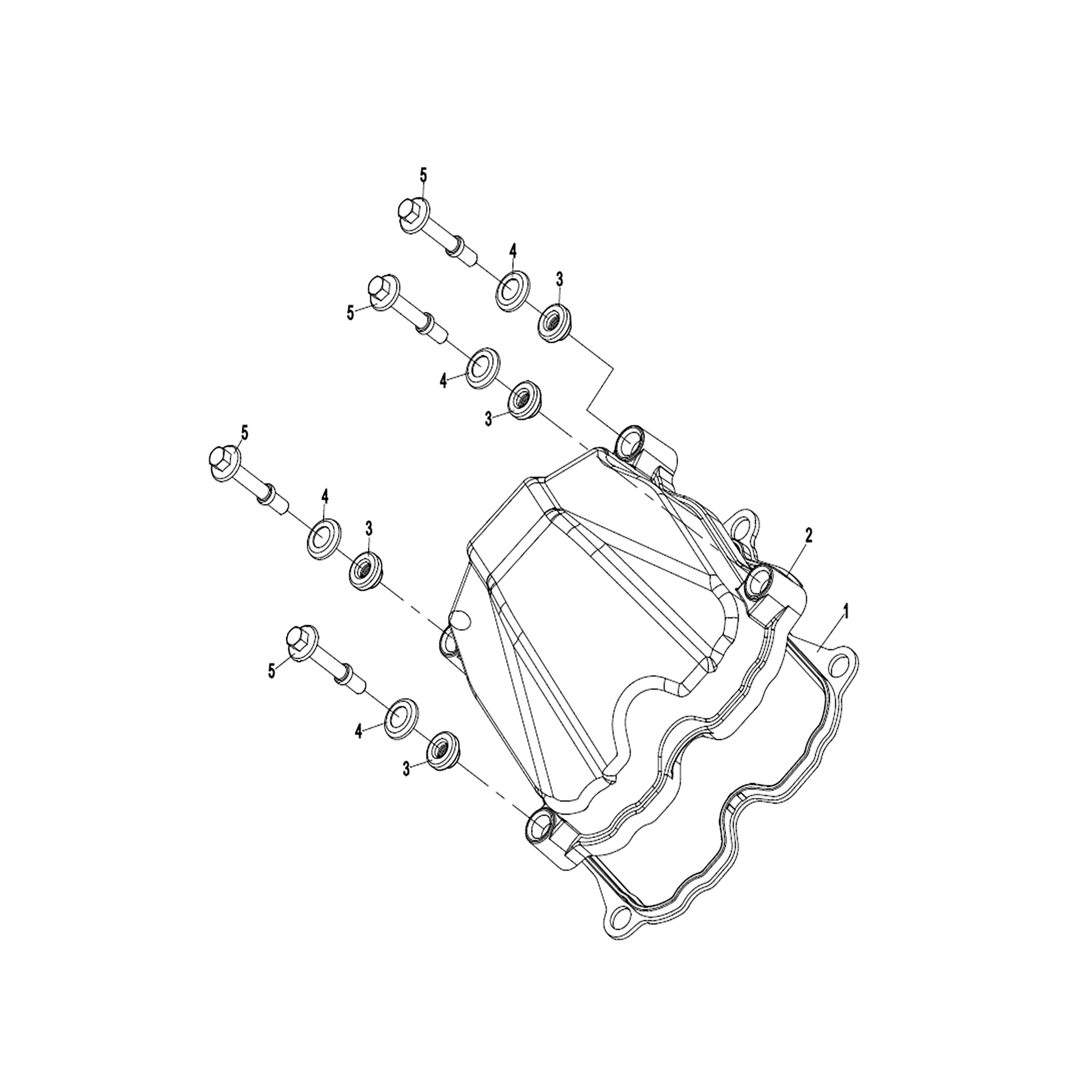 WARRIOR 1000CC ENGINE CYLINDER HEAD COVER ASSY