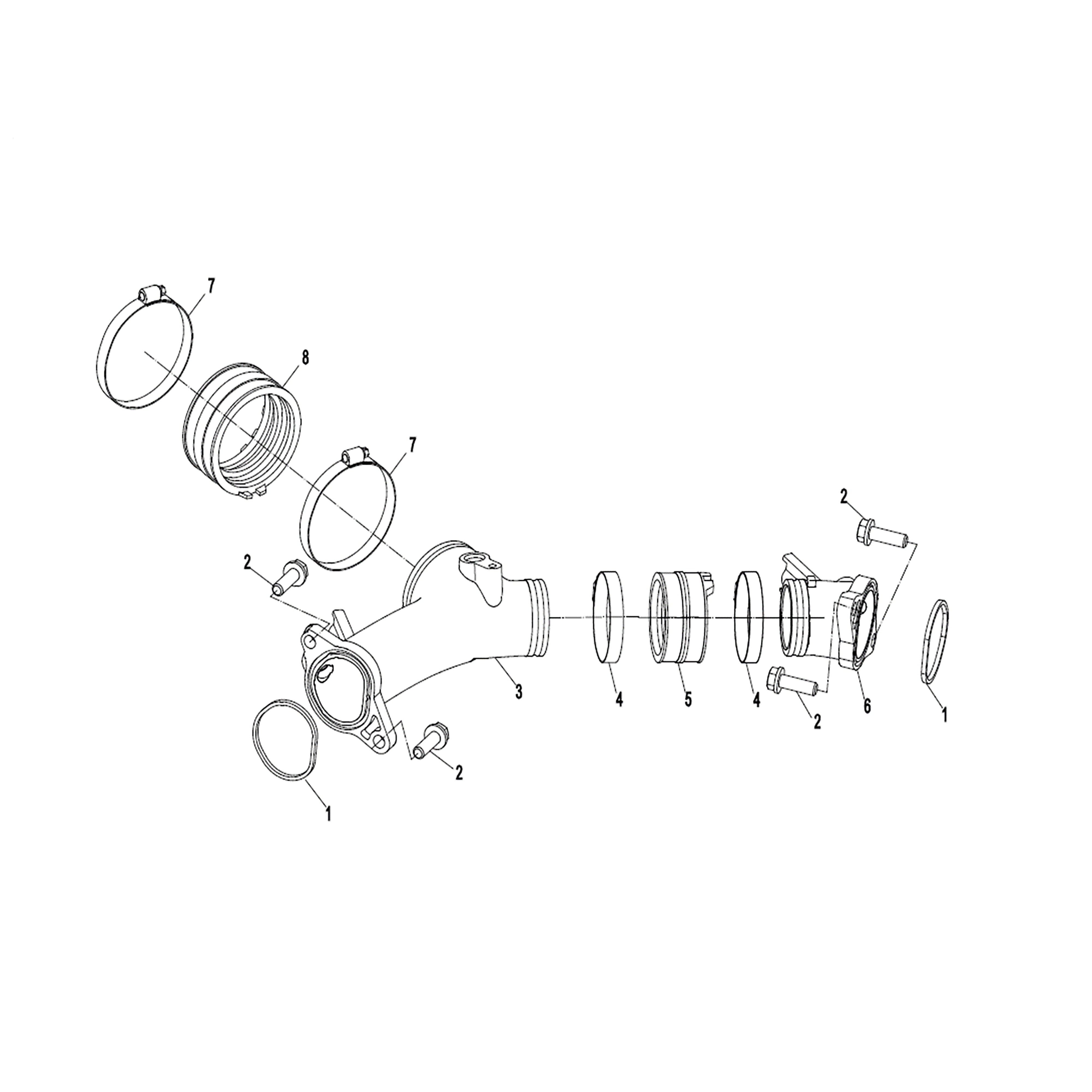WARRIOR 1000CC ENGINE INTAKE MANIFOLD ASSY