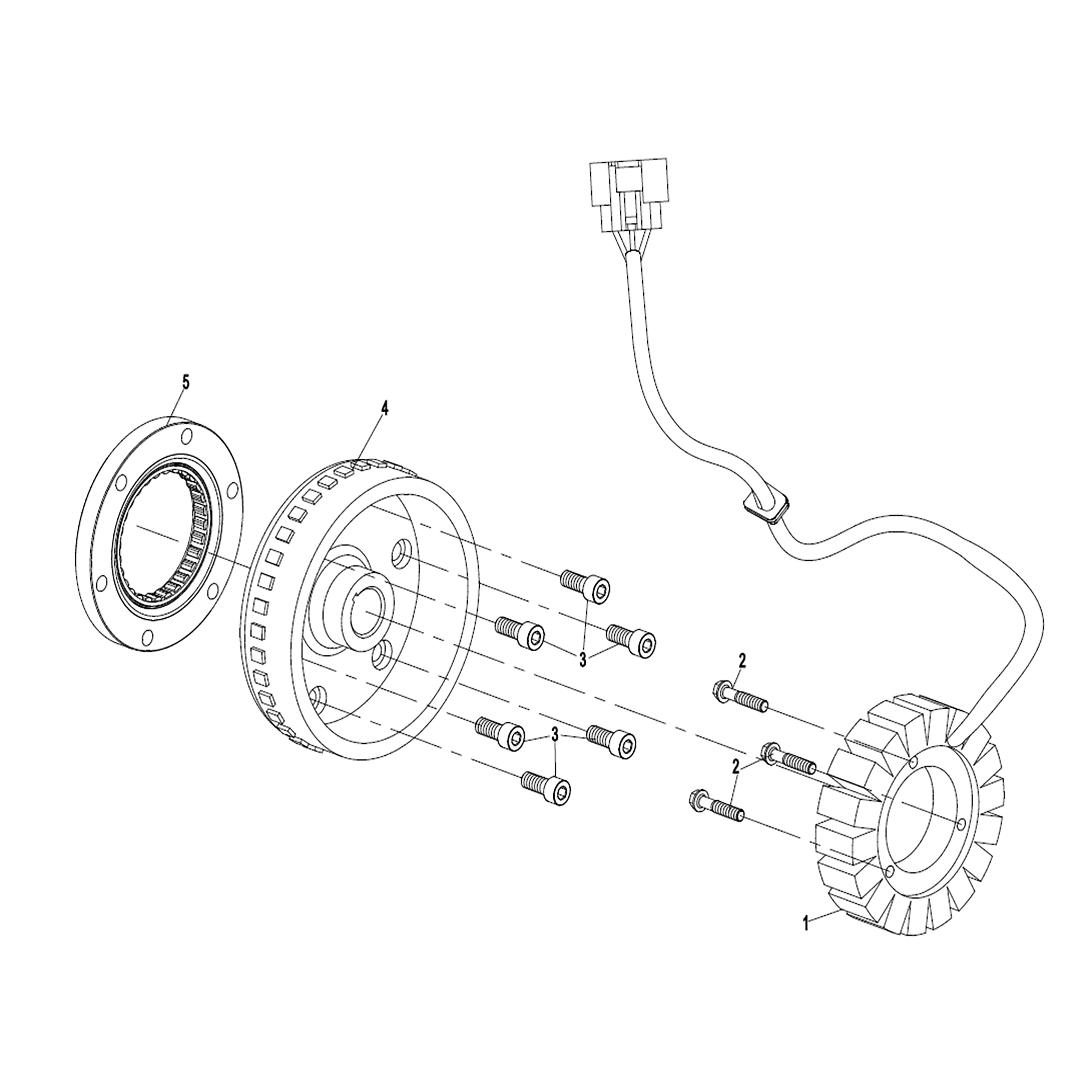 WARRIOR 1000CC ENGINE MAGNETO ASSY
