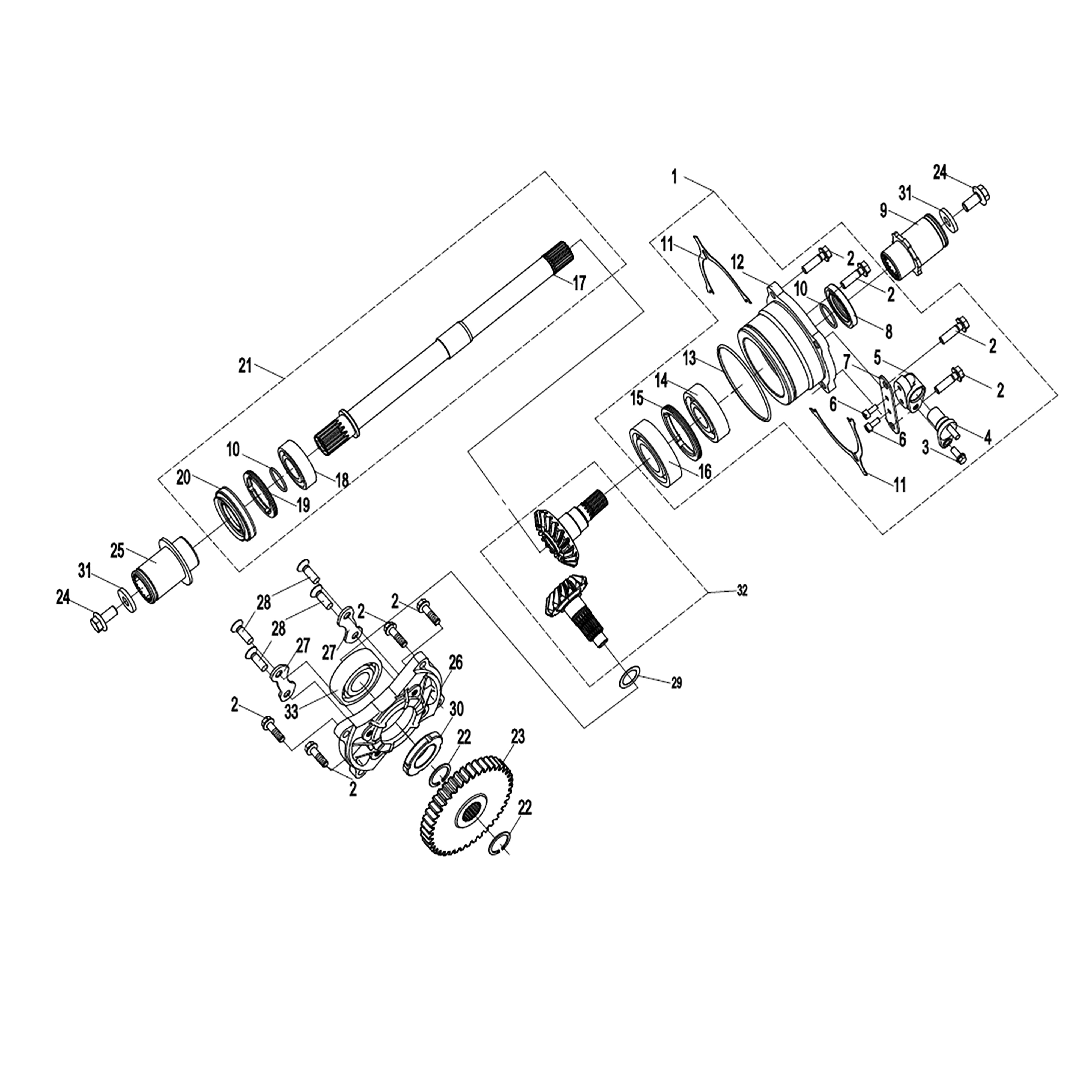 WARRIOR 1000CC ENGINE TRANSMISSION SYSTEM (2)