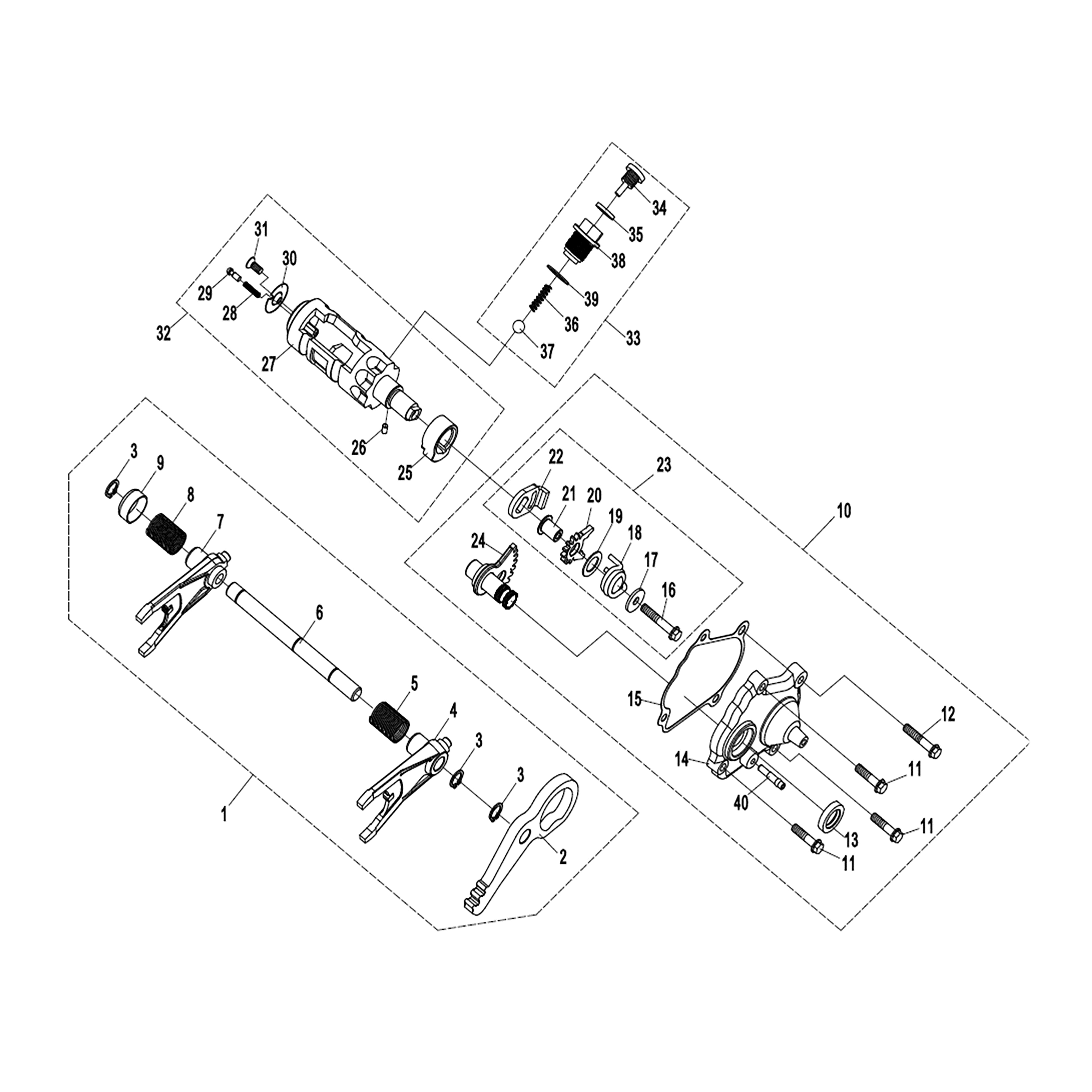 WARRIOR 1000CC ENGINE TRANSMISSION SYSTEM (3)