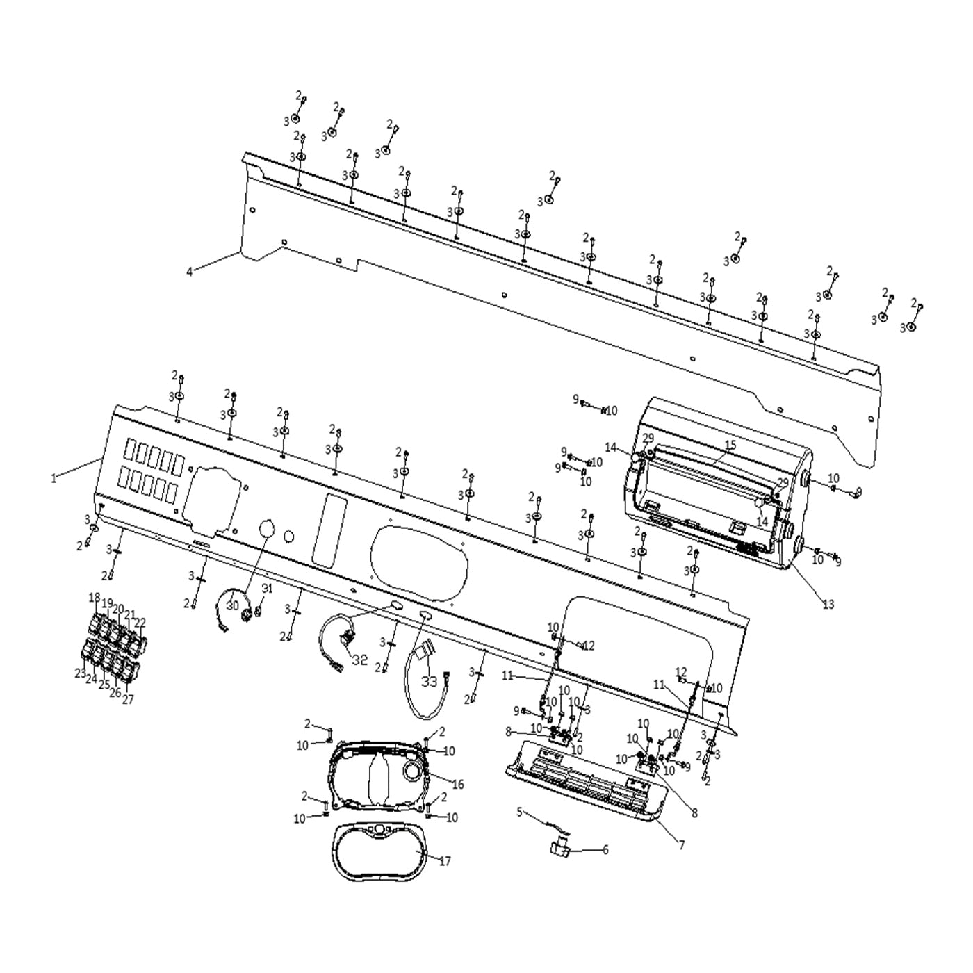 WARRIOR 1000 DASH BOARD