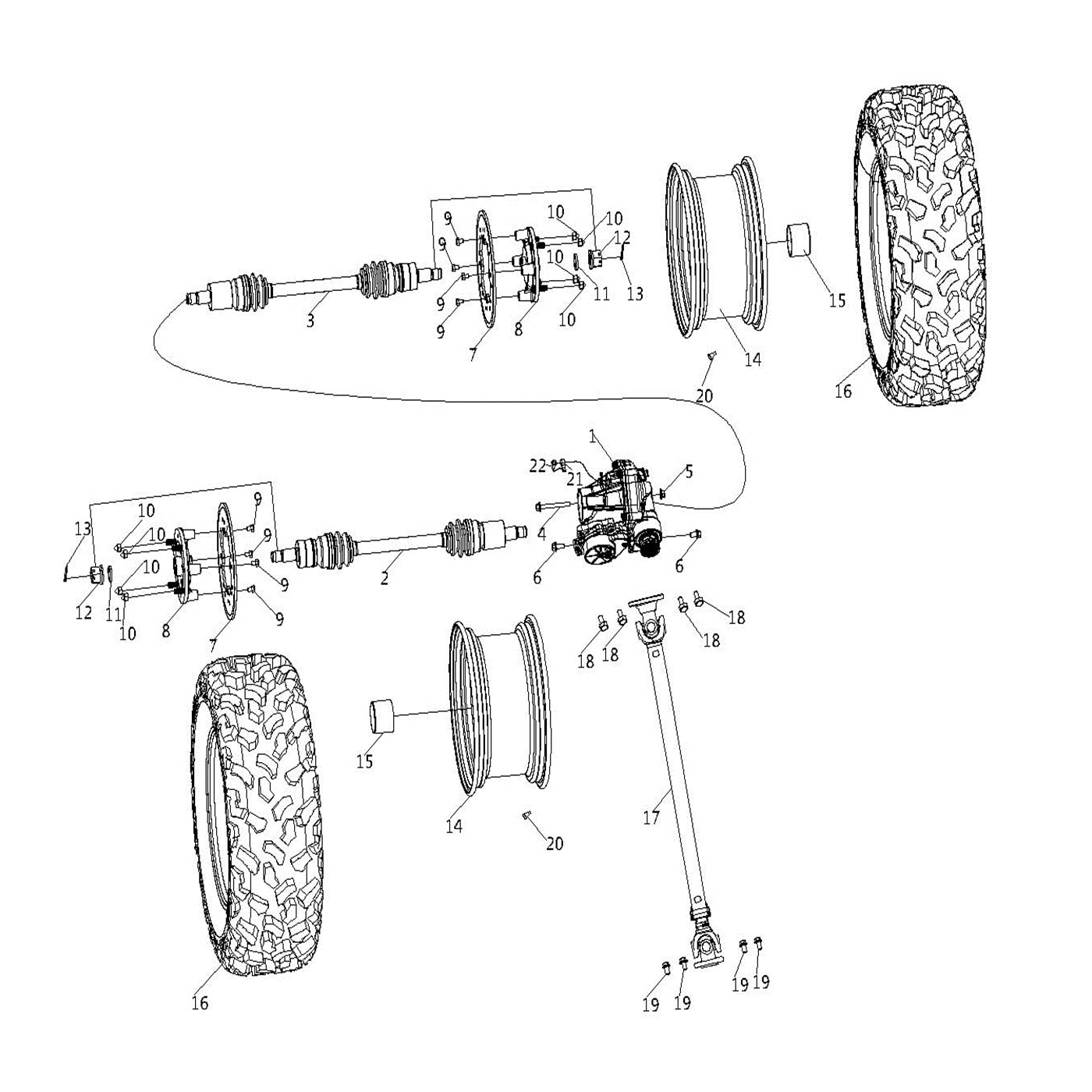 WARRIOR 1000 FRONT DRIVE SYSTEM