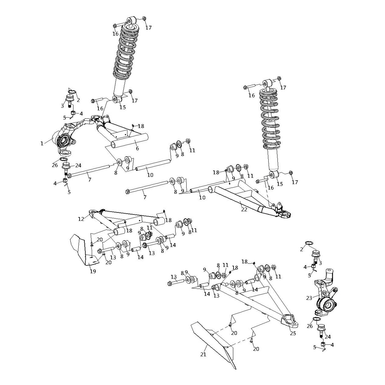 WARRIOR 1000 FRONT SUSPENSIO SYSTEM
