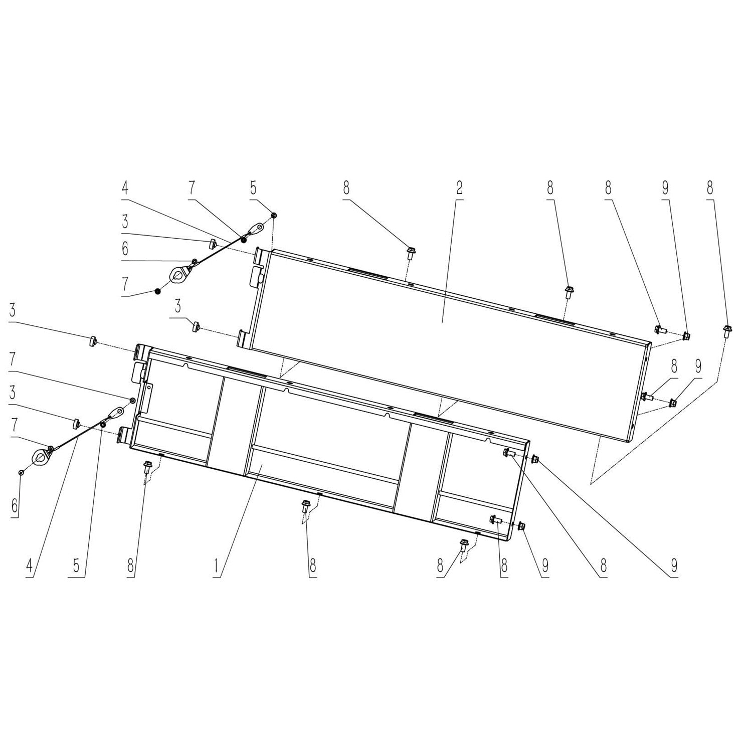 WARRIOR 1000 SIDE BOXBOARD OF CARGO BED