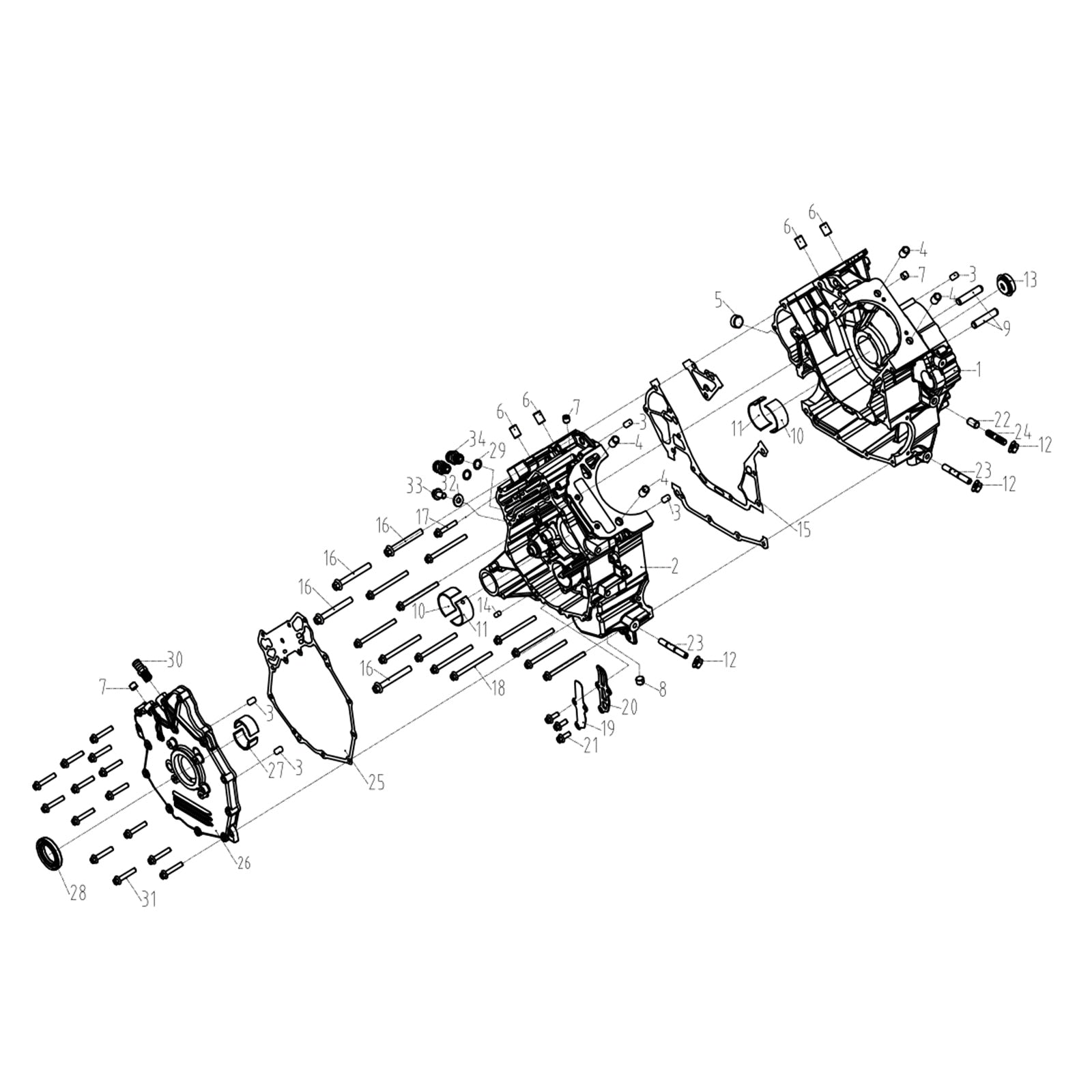 WARRIOR 800 CRANKCASE