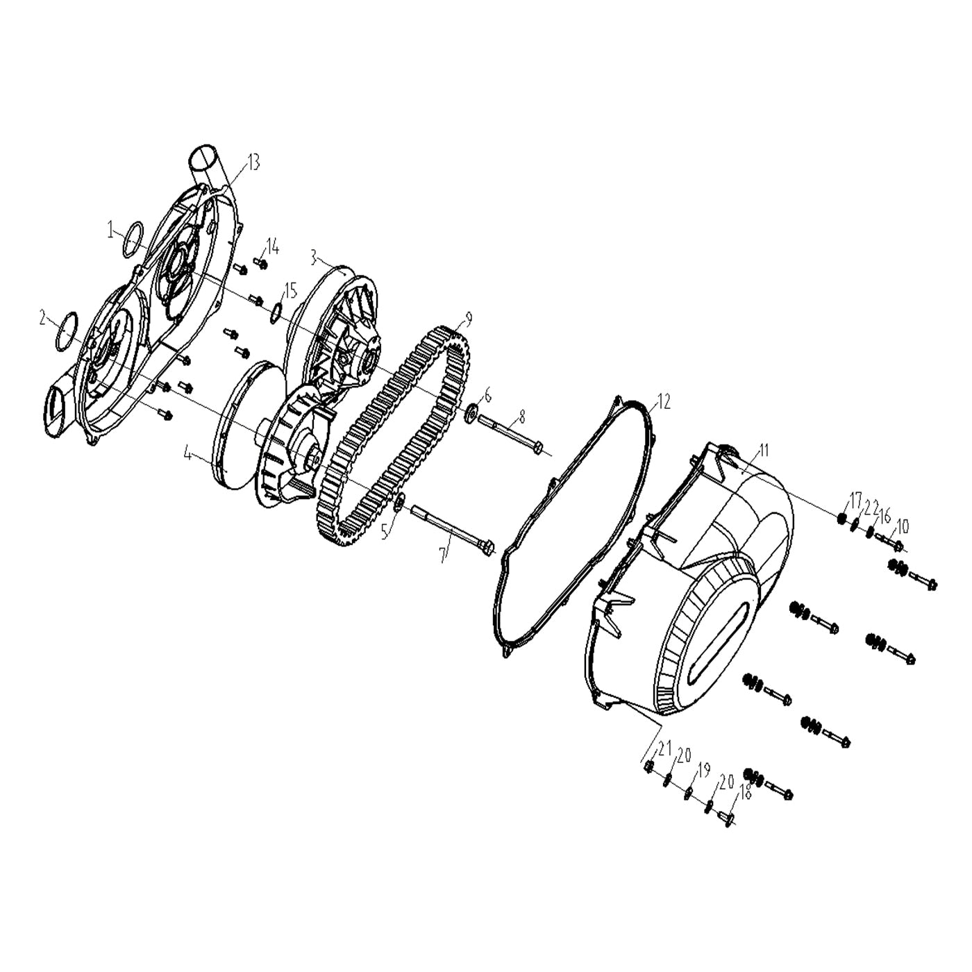 WARRIOR 800 CVT TRANSMISSION