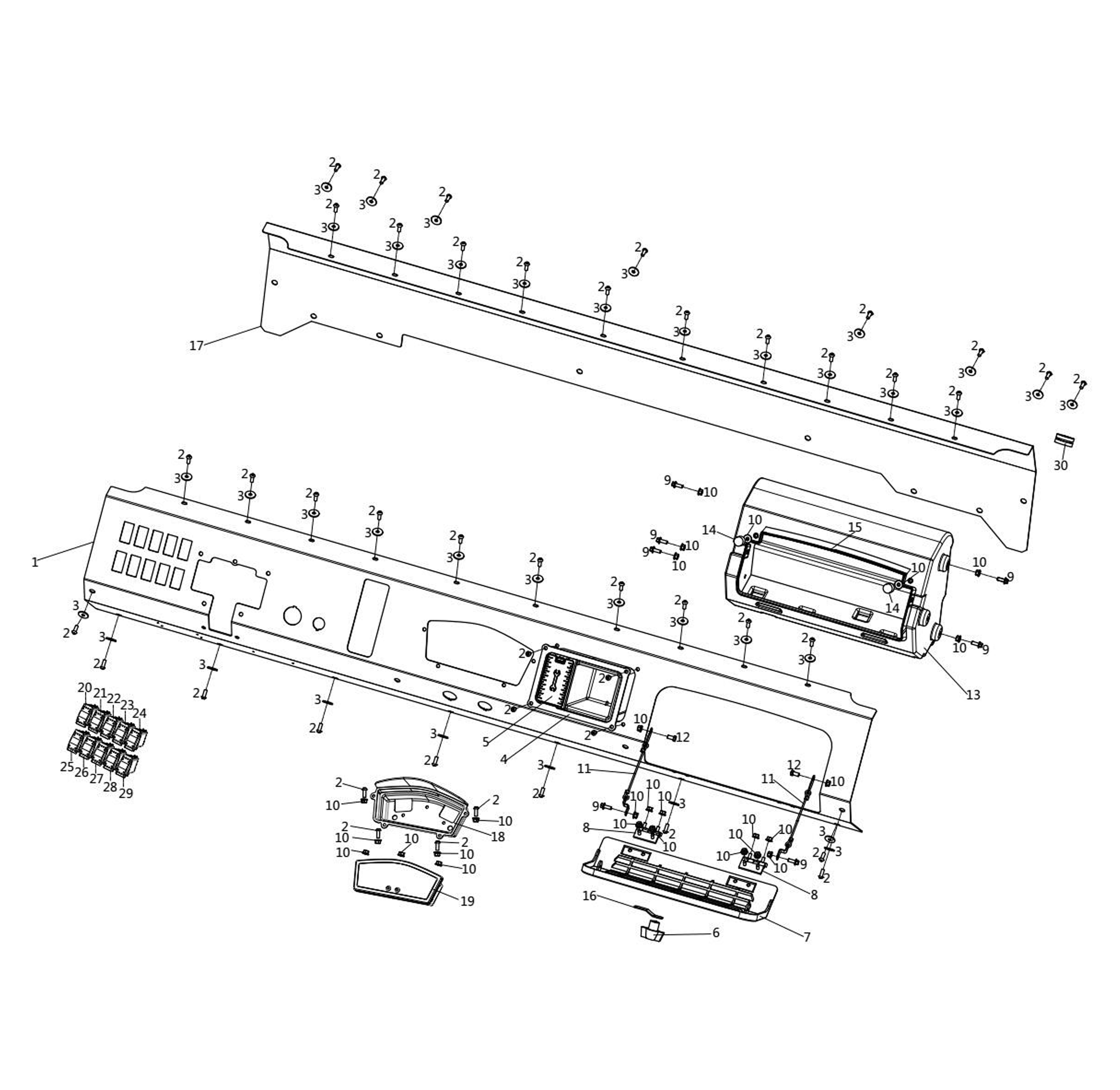 WARRIOR 800 DASH BOARD