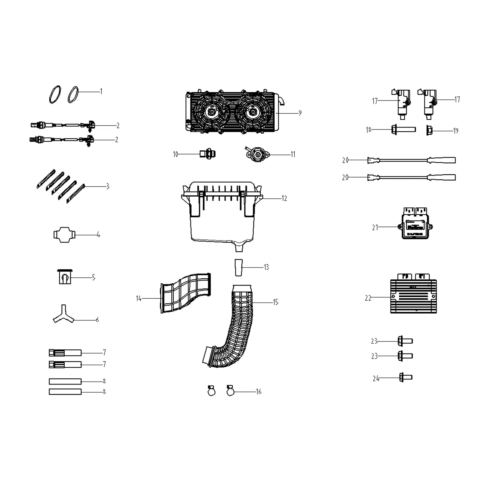 WARRIOR 800 ENGINE ACCESSORIES
