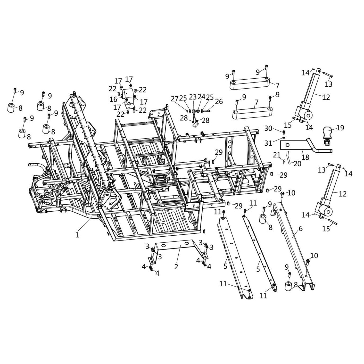WARRIOR 800 FRAME AND ACCESSORIES