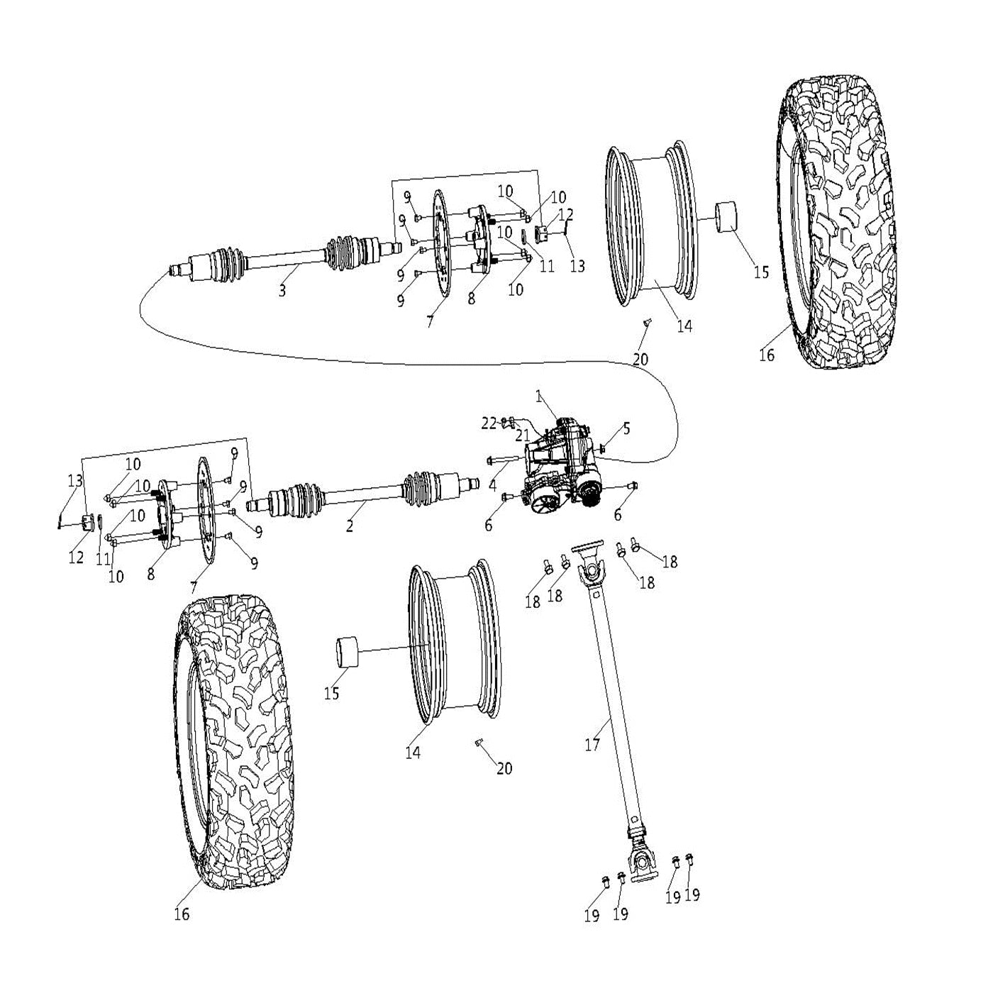 WARRIOR 800 FRONT DRIVE SYSTEM