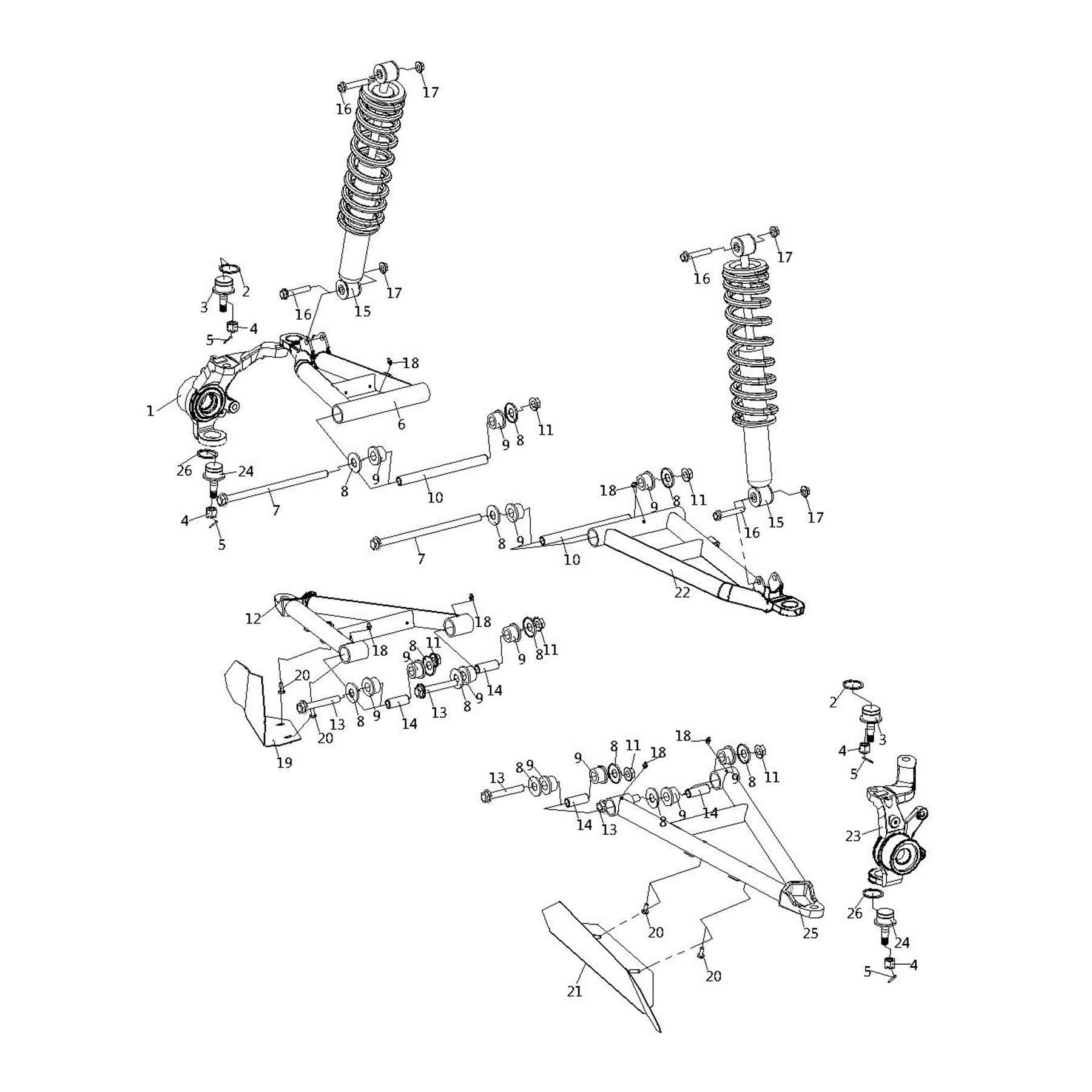 WARRIOR 800 FRONT SUSPENSION
