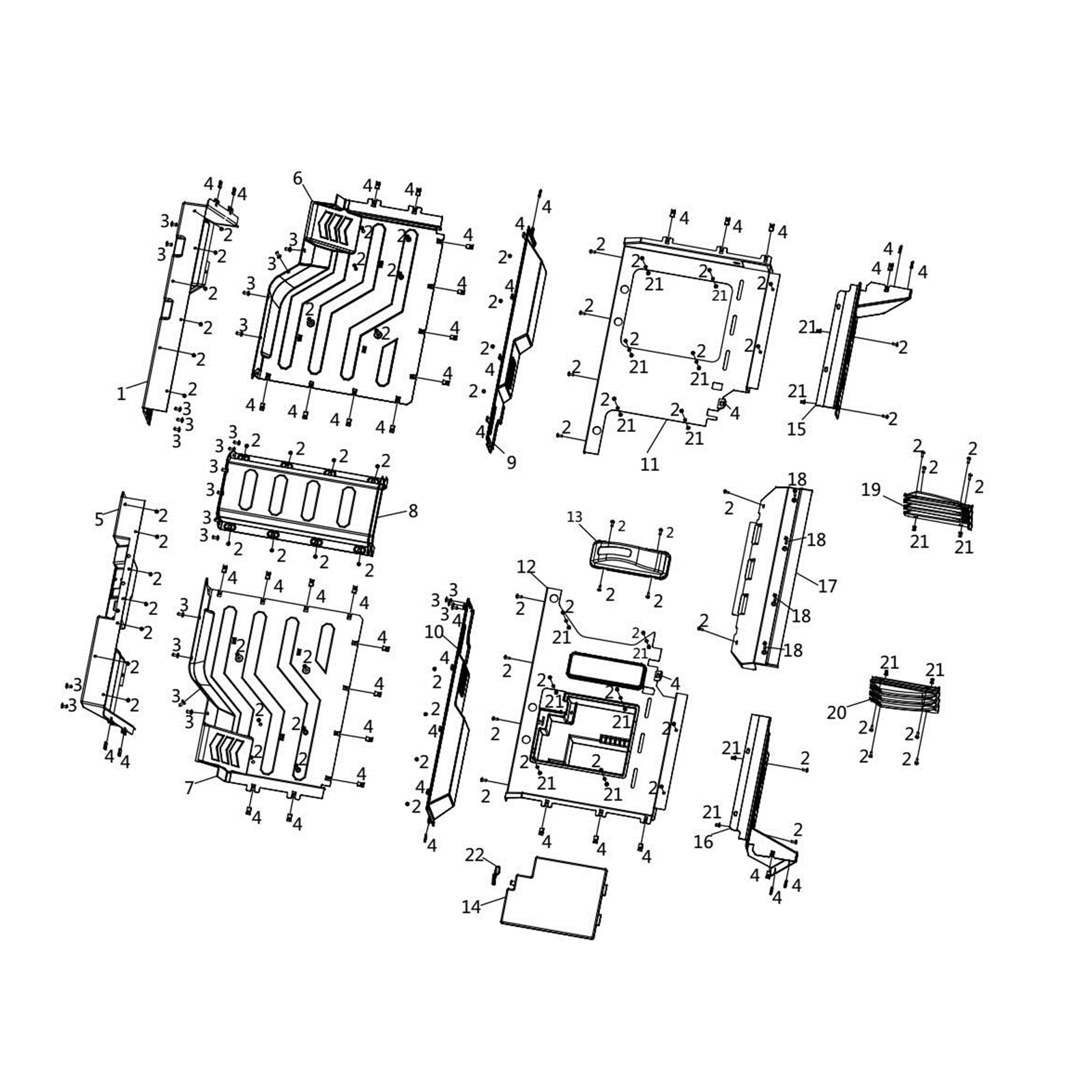 WARRIOR 800 INTERIOR PLASTIC