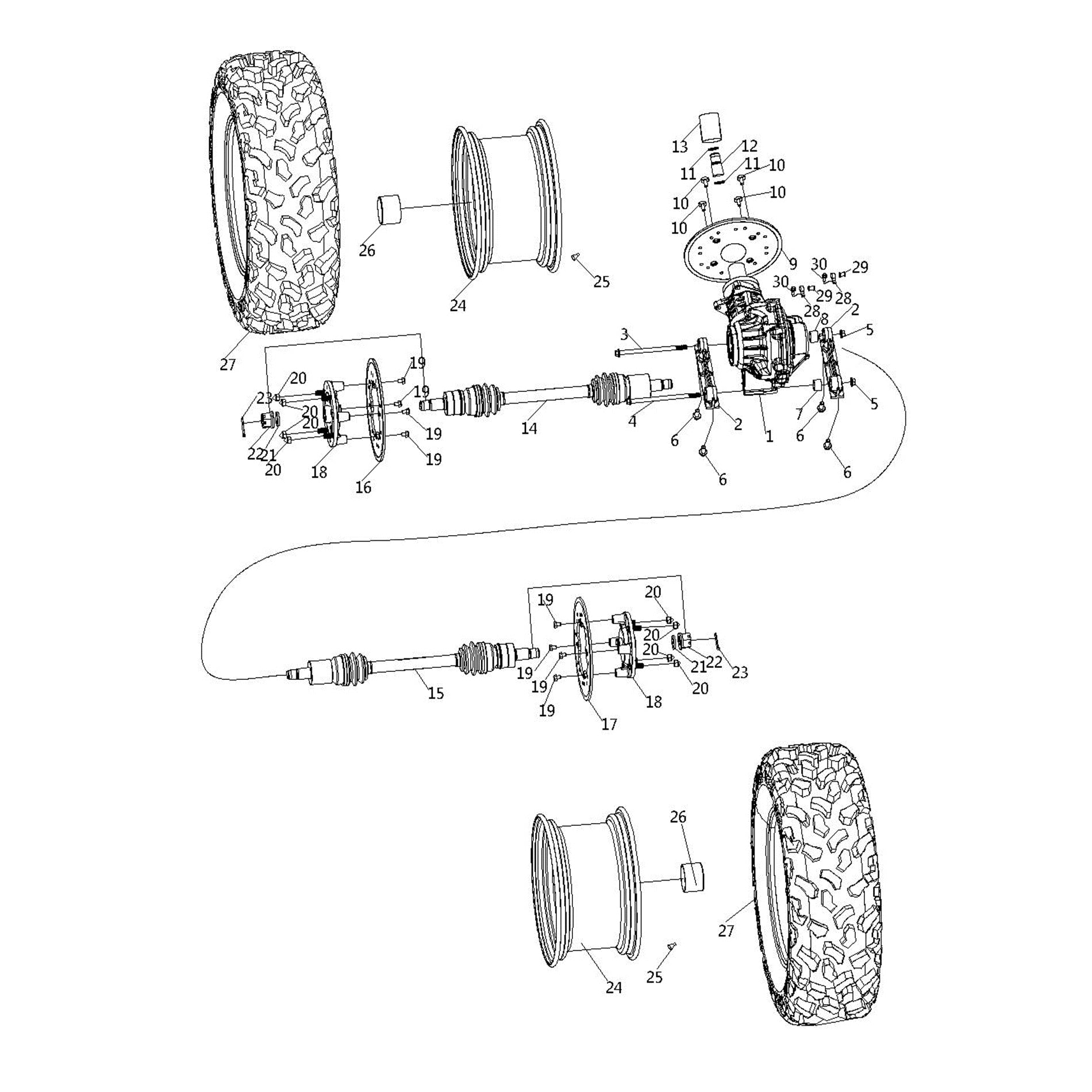 WARRIOR 800 REAR DRIVE SYSTEM