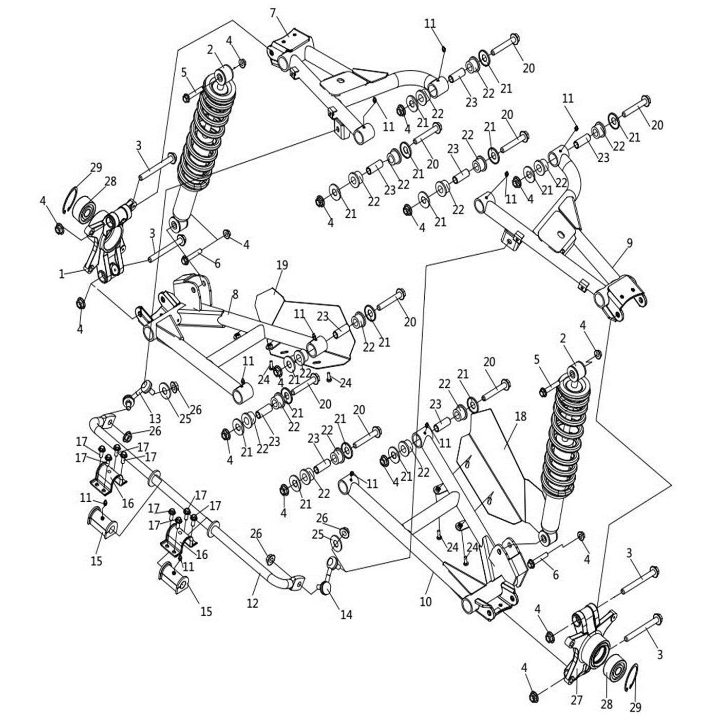 WARRIOR 800 REAR SUSPENSION