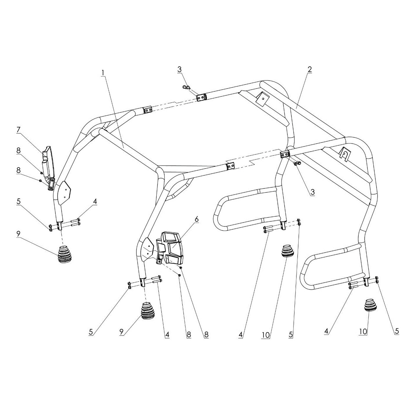WARRIOR 800 ROLL BAR