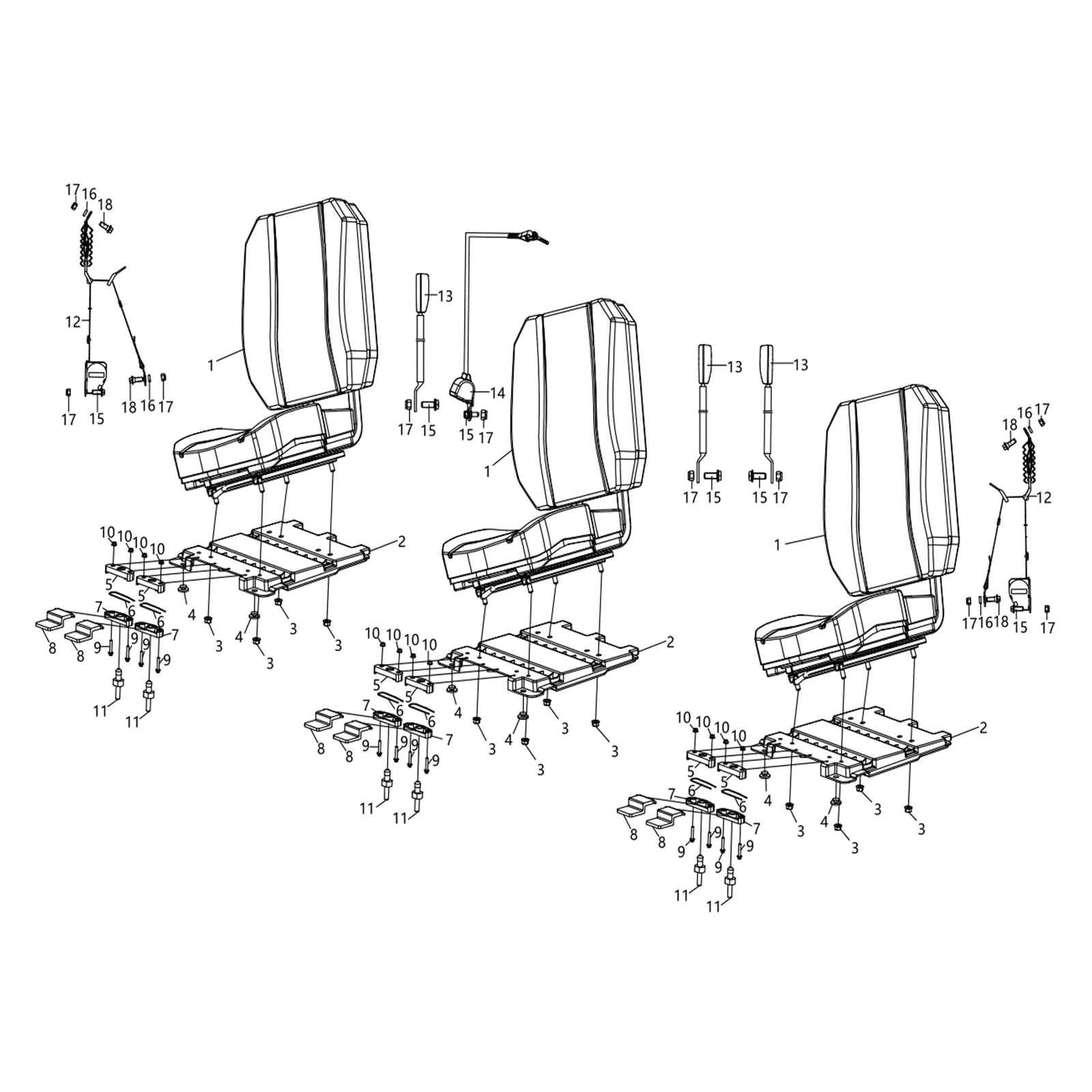 WARRIOR 800 SEAT