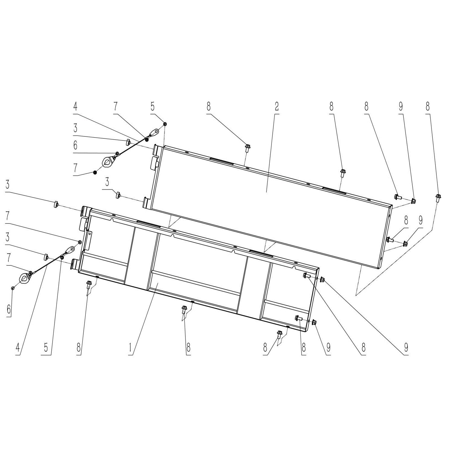 WARRIOR 800 SIDE BOXBOARD OF CARGO BED