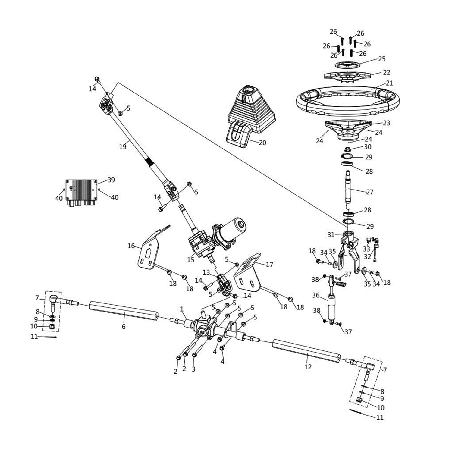 WARRIOR 800 STEERING SYSTEM 1