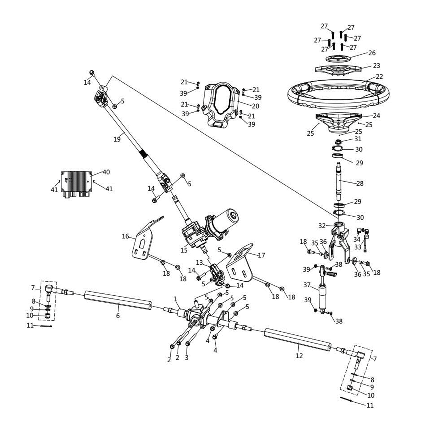 WARRIOR 800 STEERING SYSTEM 2